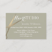 Carte De Visite Élégance chique deux dans une (Dos)