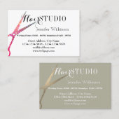 Carte De Visite Élégance chique deux dans une (Devant / Derrière)