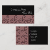 Carte De Visite Élégance classique (Devant / Derrière)