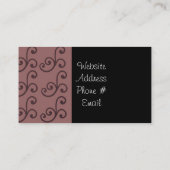 Carte De Visite Élégance classique (Dos)