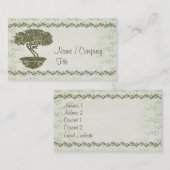 Carte De Visite Élégance de bonsaïs (Devant / Derrière)