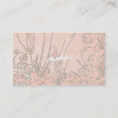 Carte De Visite Élégance de GrungeRapide (Dos)