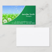 Carte De Visite Élégance de la nature| Thérapeute (Devant / Derrière)