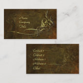 Carte De Visite Élégance de Nouveau d'art (Devant / Derrière)