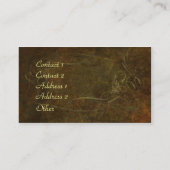 Carte De Visite Élégance de Nouveau d'art (Dos)