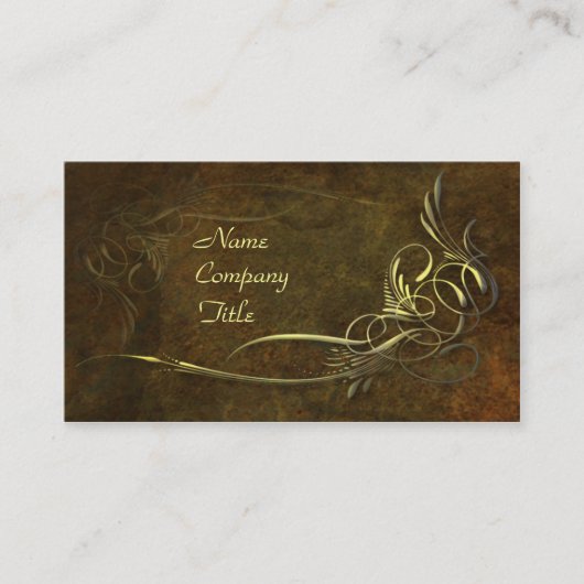 Carte De Visite Élégance de Nouveau d'art (Devant)