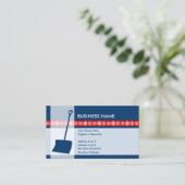 Carte De Visite élégance de pelle à neige (Debout devant)