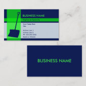 Carte De Visite élégance de pelle à neige (Devant / Derrière)