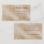 Carte De Visite Élégance de satin (Devant / Derrière)