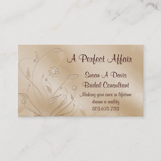 Carte De Visite Élégance de satin (Devant)