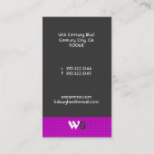 Carte De Visite Élégance d'entreprise v (Dos)