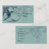 Carte De Visite Élégance d'oiseau de ronflement (Devant / Derrière)