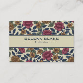 Carte De Visite Élégance florale audacieuse | Moderne et élégant (Devant)