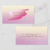 Carte De Visite Élégance Luxe Style Professionnalisme (Devant / Derrière)