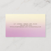 Carte De Visite Élégance Luxe Style Professionnalisme (Dos)
