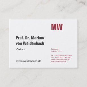 Carte De Visite Élégance maximale