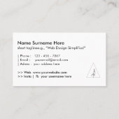 Carte De Visite Élégance minimaliste (Dos)
