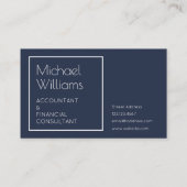 Carte De Visite Élégance minimaliste moderne (Dos)