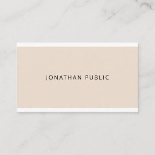 Carte De Visite Élégance Minimaliste Moderne Couleurs Simplicité C