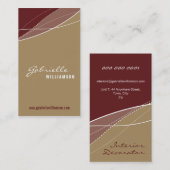 CARTE DE VISITE :: élégance moderne 1 (Devant / Derrière)