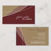 CARTE DE VISITE :: élégance moderne 1 (Devant / Derrière)