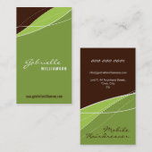 CARTE DE VISITE :: élégance moderne 10 (Devant / Derrière)