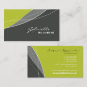 CARTE DE VISITE :: élégance moderne 3 (Devant / Derrière)