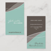 CARTE DE VISITE :: élégance moderne 6 (Devant / Derrière)