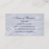 Carte De Visite Elégance moderne Chic Argent Satin d'eau (Dos)