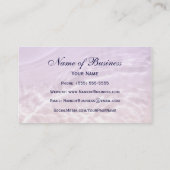 Carte De Visite Elégance moderne Chic rose Satin d'eau (Dos)