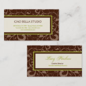 Carte De Visite Élégance Nature-Inspirée (Devant / Derrière)