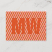 Carte De Visite Élégance orange maximale (Dos)