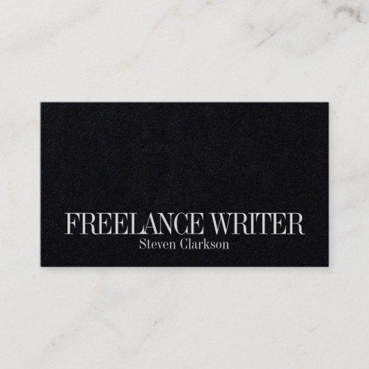 Carte De Visite Élégance simple minimaliste (Devant)