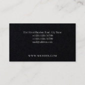 Carte De Visite Élégance simple minimaliste (Dos)