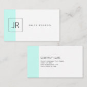 Carte De Visite Élégance sophistiquée style dédoublé (Devant / Derrière)