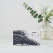 Carte De Visite Élégance tropicale Moderne Professionnel (Debout devant)