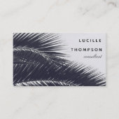 Carte De Visite Élégance Tropicale Moderne Professionnelle (Devant)