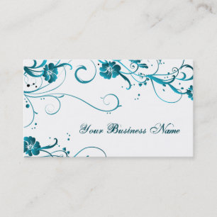 Carte De Visite élégance turquoise