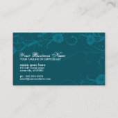 Carte De Visite élégance turquoise (Dos)