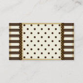 Carte De Visite Élégance vintage (Dos)