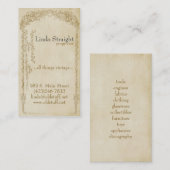 Carte De Visite Élégance vintage 2 (Devant / Derrière)