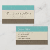 Carte de visite élégant (Devant / Derrière)