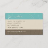 Carte de visite élégant (Dos)
