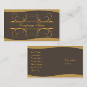 Carte de visite élégant (Devant / Derrière)