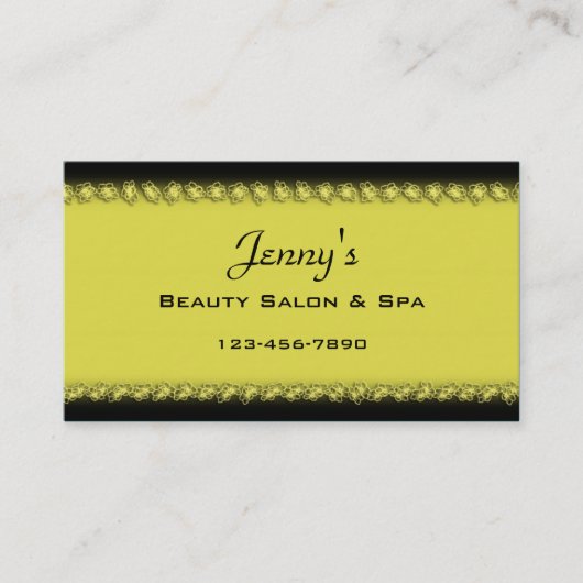 Carte de visite élégant (Devant)