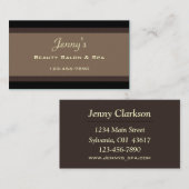 Carte De Visite Élégant (Devant / Derrière)