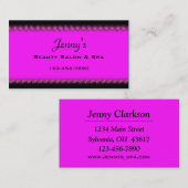 Carte de visite élégant (Devant / Derrière)