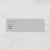 Carte de visite "élégant" (Dos)