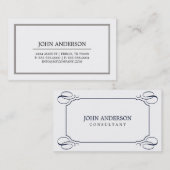 Carte de visite élégant (Devant / Derrière)