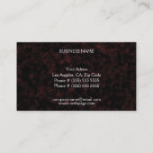 Carte de visite élégant (Dos)